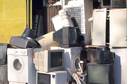 Community members participating in a furniture recycling event in Ealing